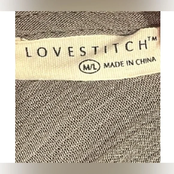 Lovestitch Weekend Mila Gauzy Maxi Dress | Cement | Size M/L - Picture 3 of 5